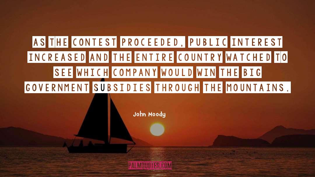 Proceeded quotes by John Moody