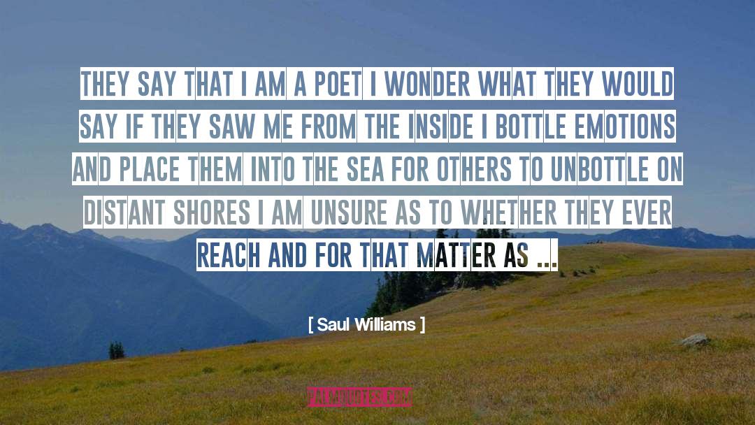 Processing Emotions quotes by Saul Williams