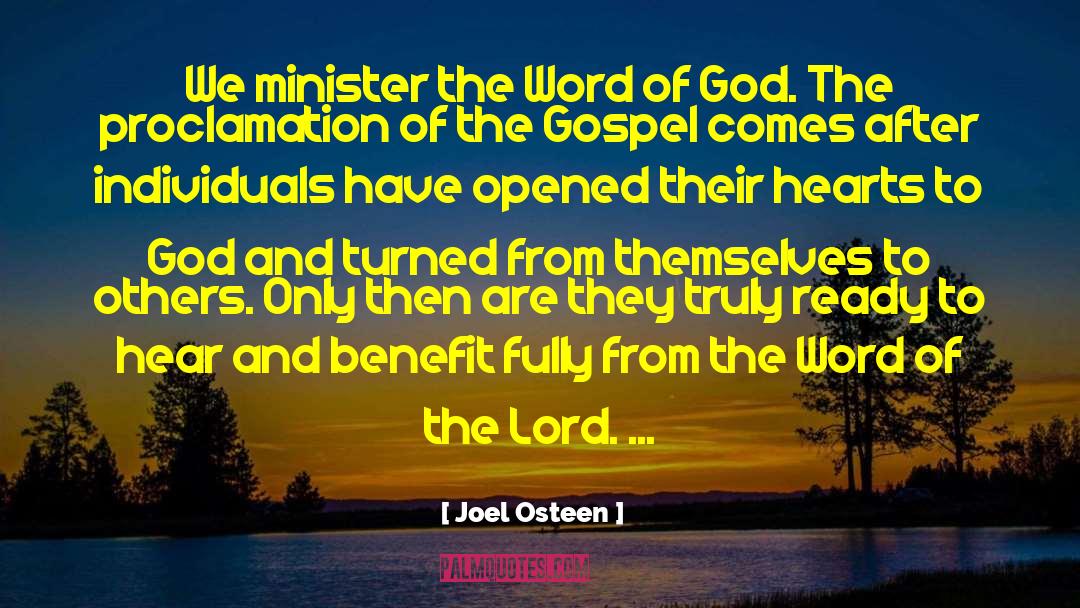 Proclamation quotes by Joel Osteen