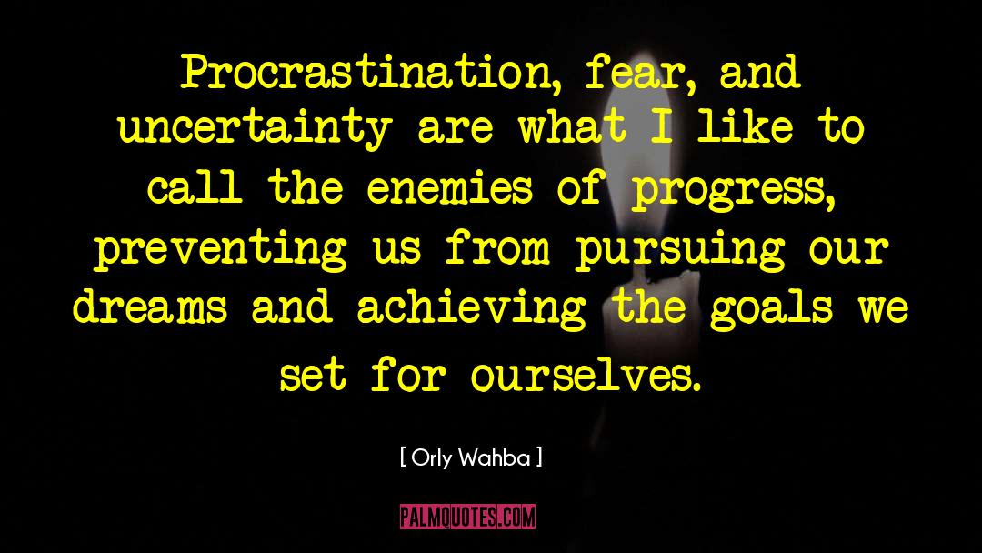 Procra Procrast Procrastination quotes by Orly Wahba