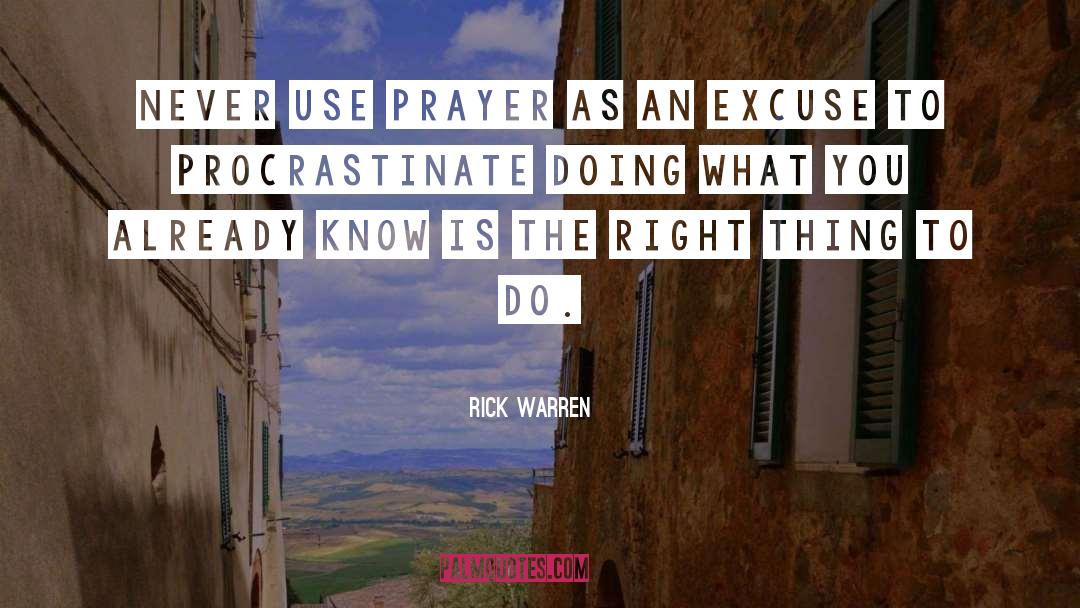 Procrastinating quotes by Rick Warren