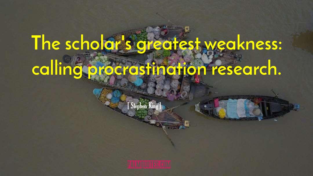 Procrastination quotes by Stephen King