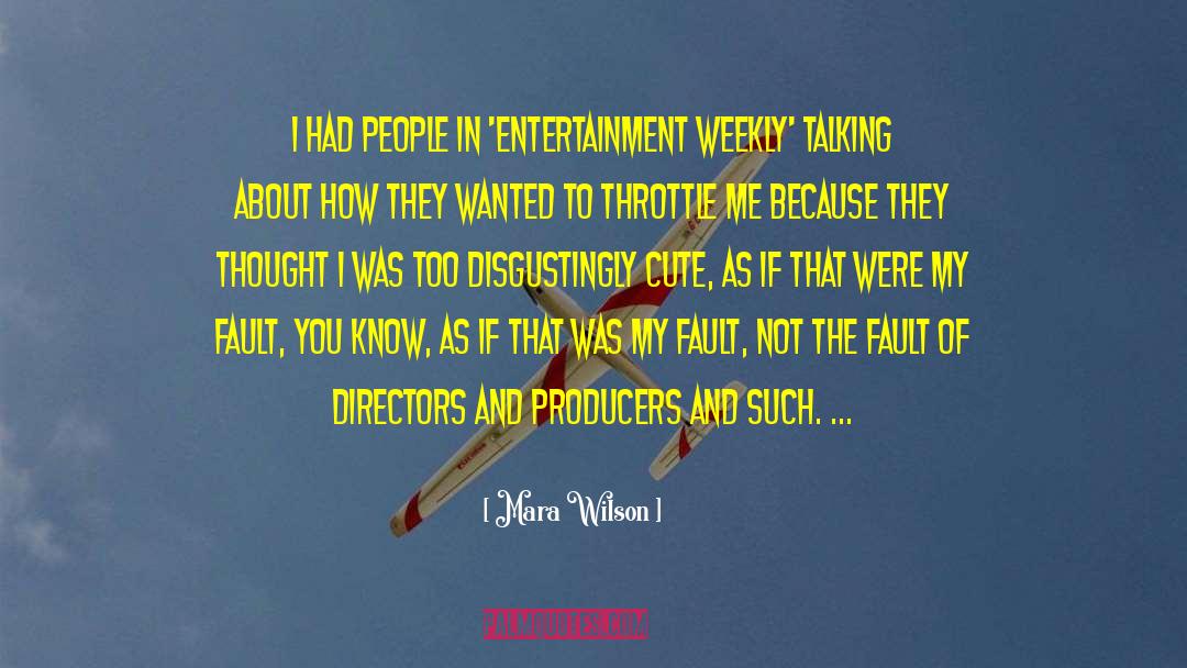 Producers quotes by Mara Wilson