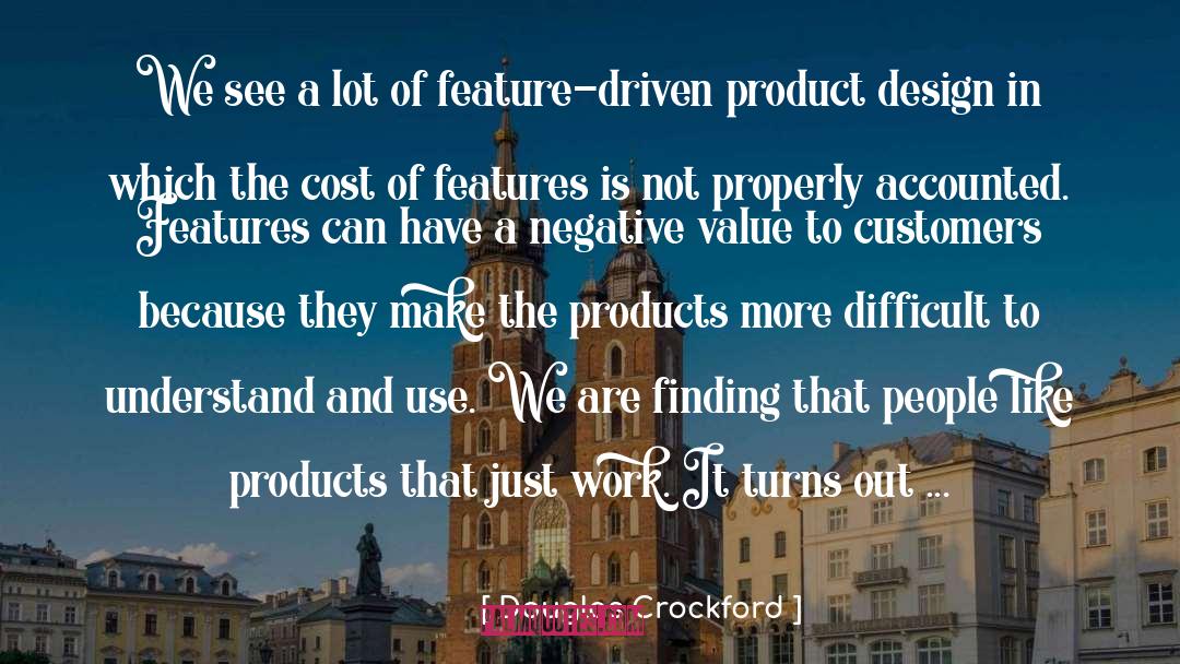 Product Design quotes by Douglas Crockford