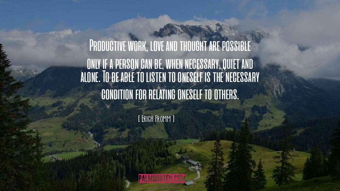 Productive quotes by Erich Fromm