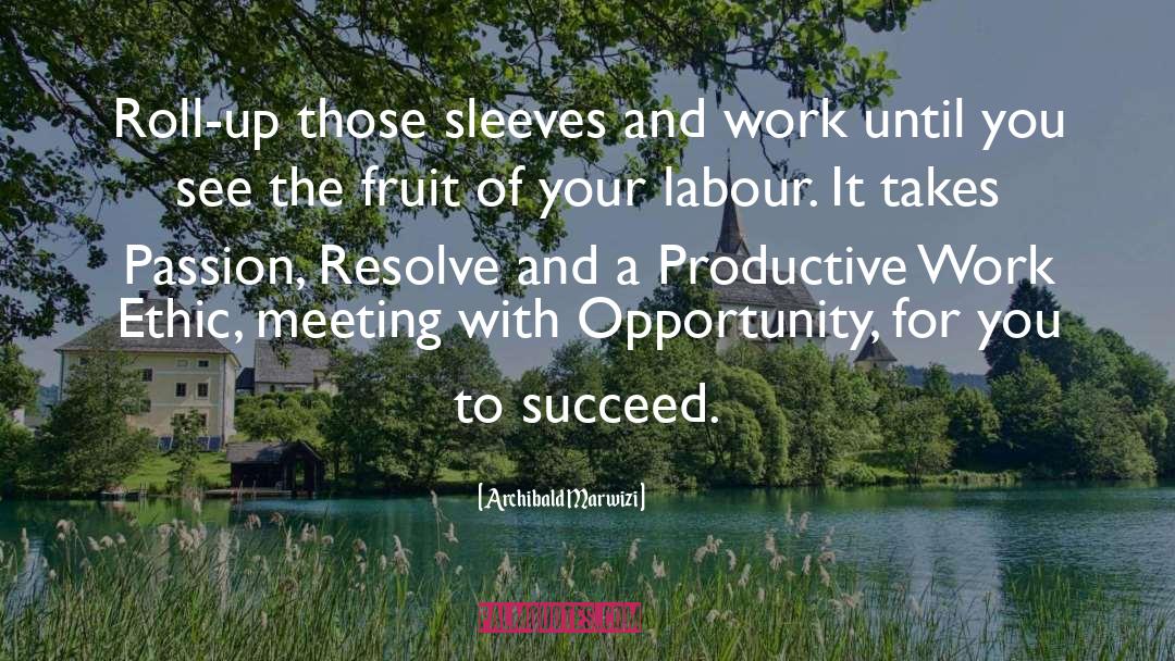 Productive Work quotes by Archibald Marwizi