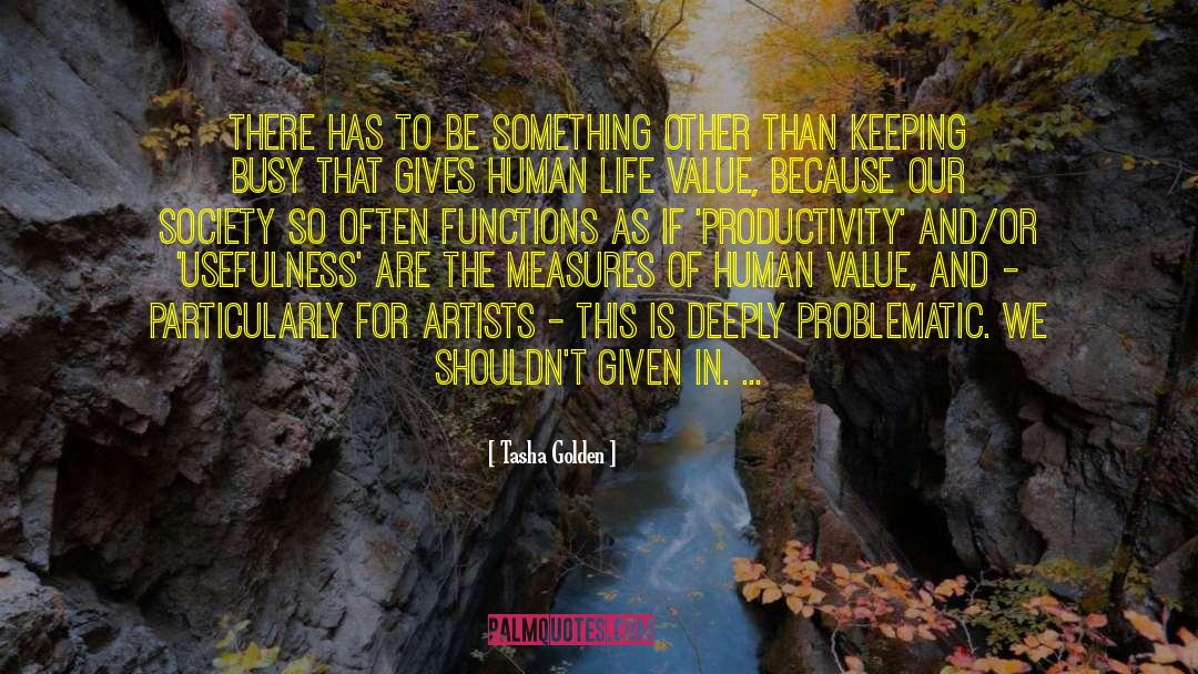 Productivity Promoter quotes by Tasha Golden