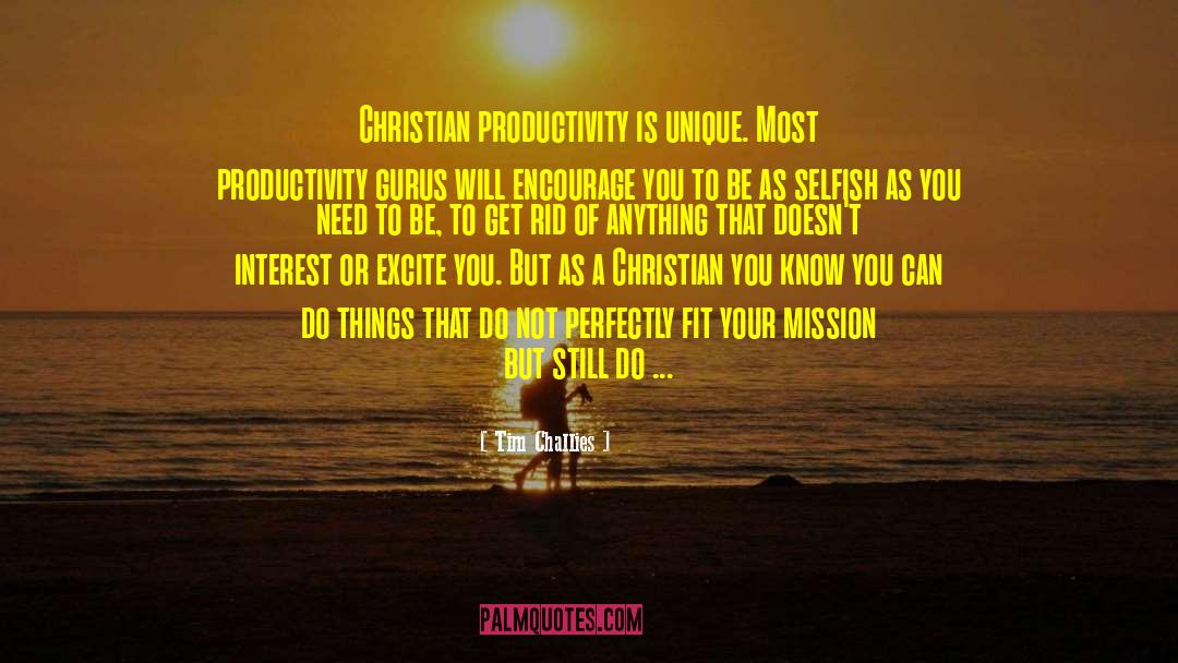Productivity Promoter quotes by Tim Challies