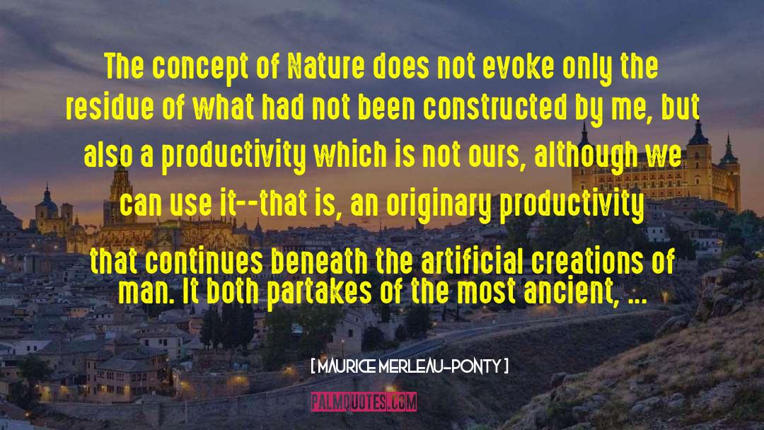Productivity quotes by Maurice Merleau-Ponty
