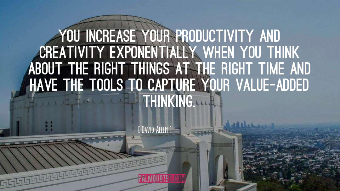 Productivity Tips quotes by David Allen