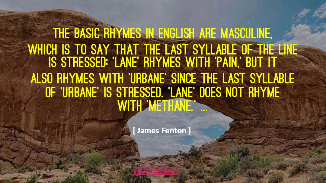 Profanar In English quotes by James Fenton