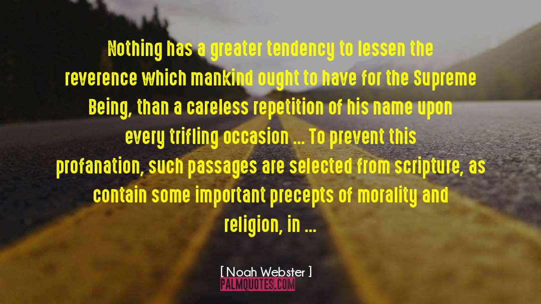 Profanation quotes by Noah Webster