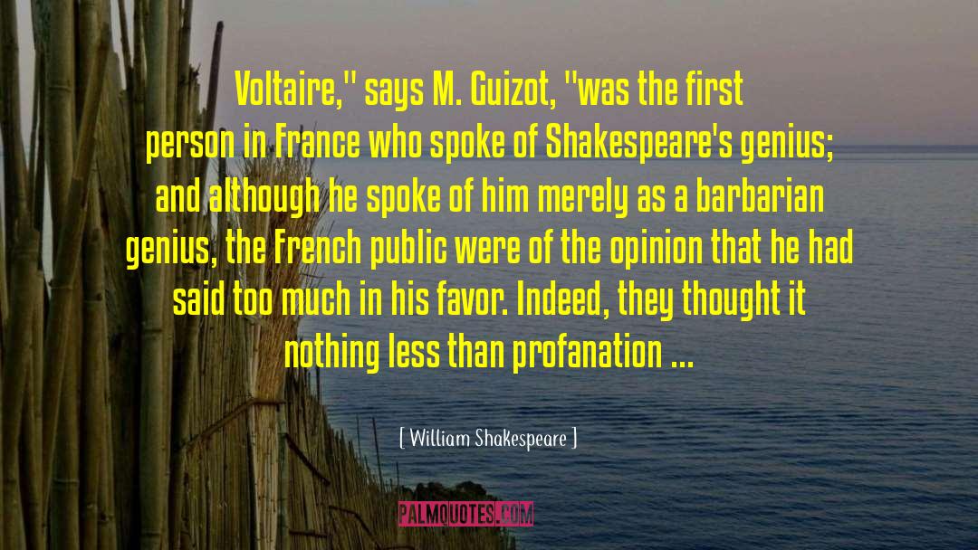 Profanation quotes by William Shakespeare