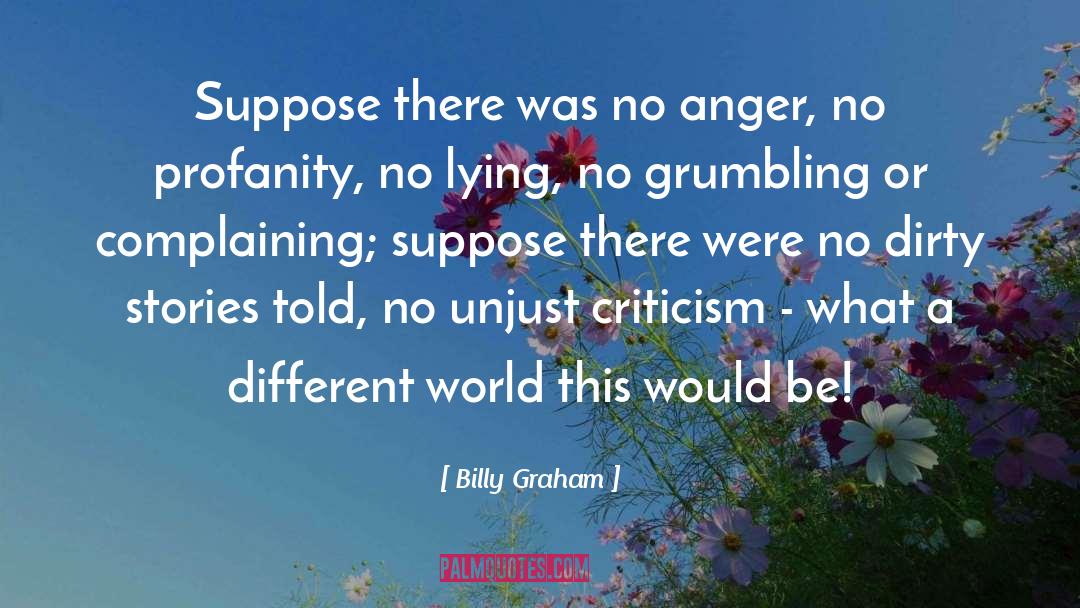 Profanity quotes by Billy Graham