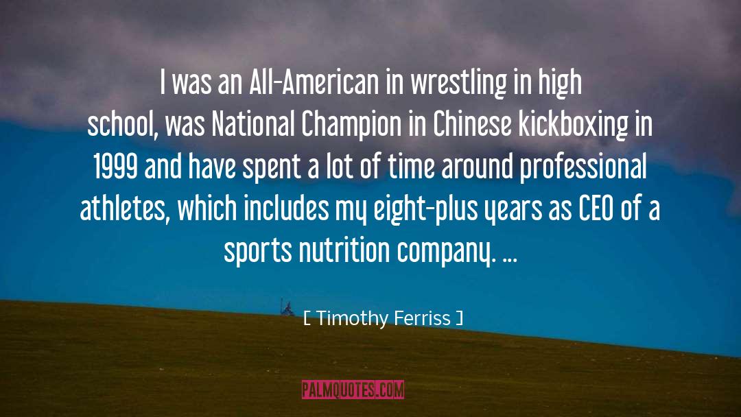 Professional Athlete quotes by Timothy Ferriss
