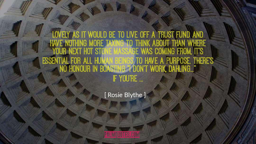 Professional Career quotes by Rosie Blythe