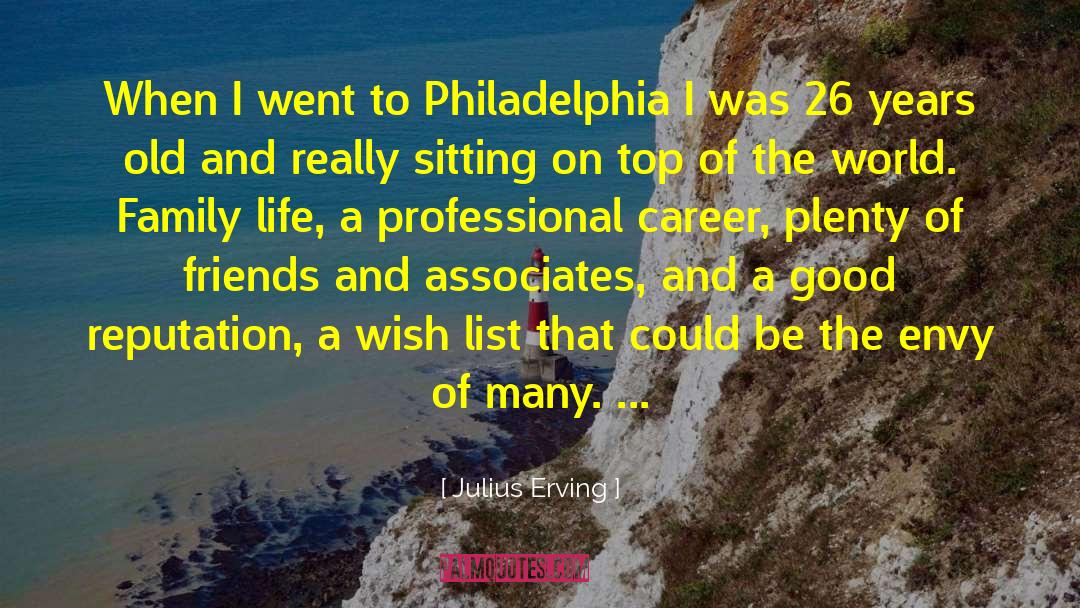 Professional Career quotes by Julius Erving
