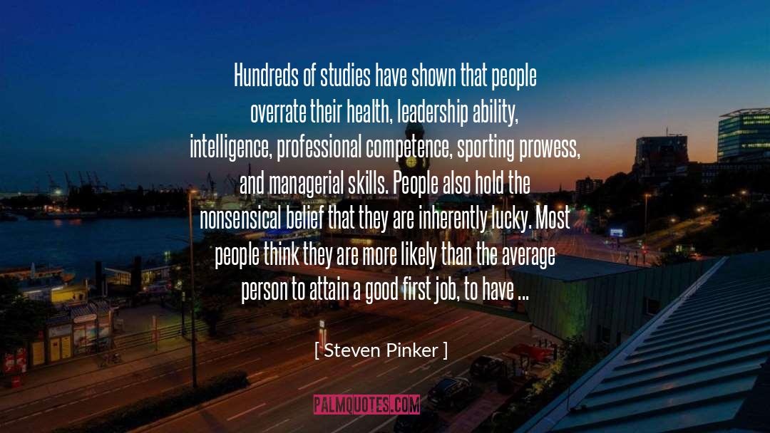 Professional Competence quotes by Steven Pinker