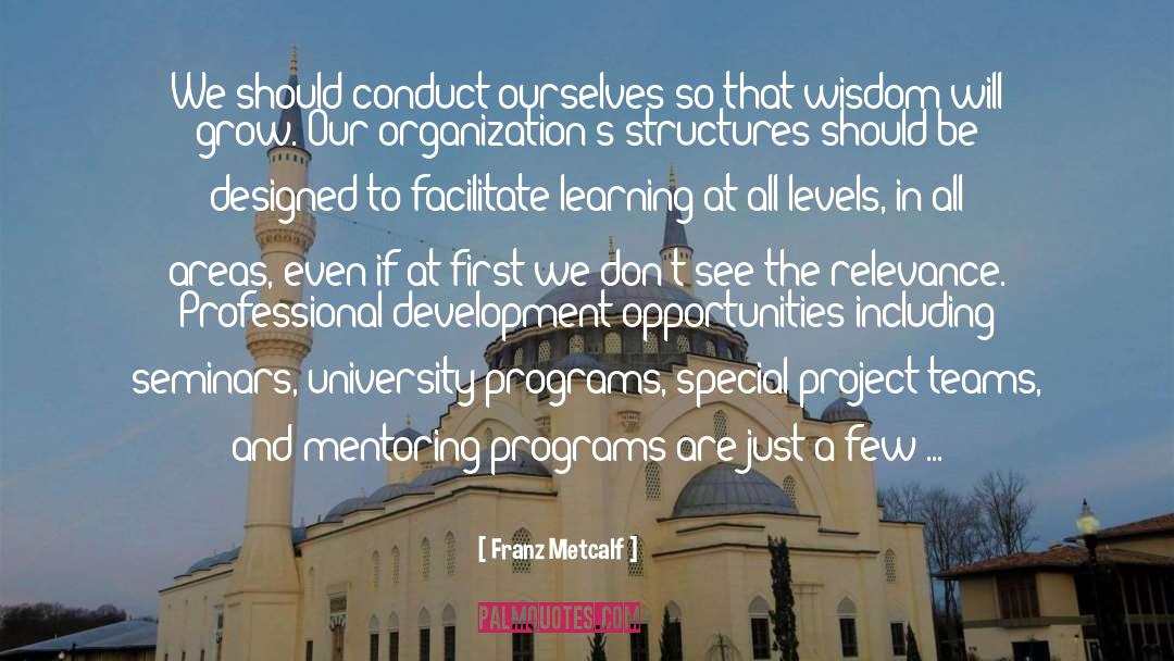 Professional Development quotes by Franz Metcalf