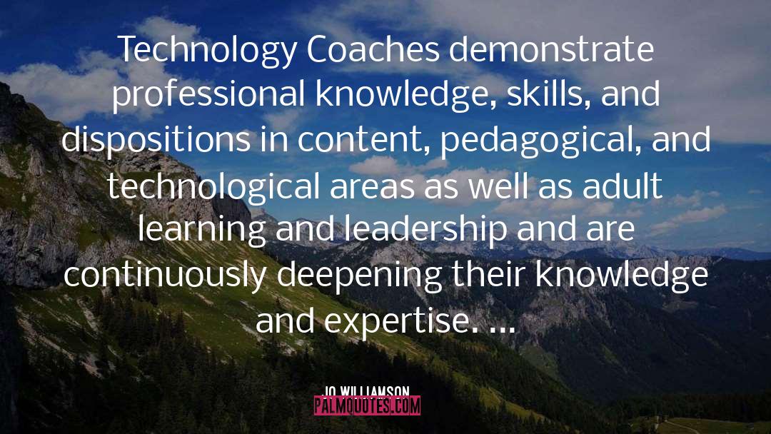 Professional Learning Communities quotes by Jo Williamson