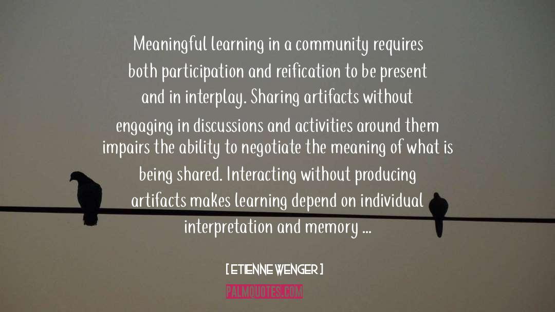Professional Learning Communities quotes by Etienne Wenger