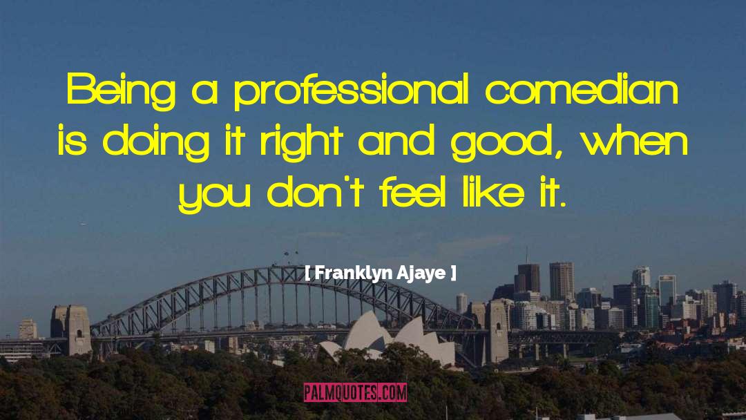 Professional Sports quotes by Franklyn Ajaye