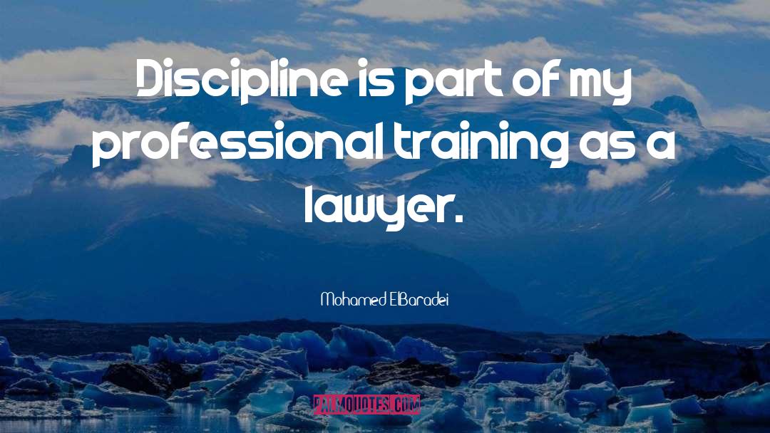 Professional Training quotes by Mohamed ElBaradei