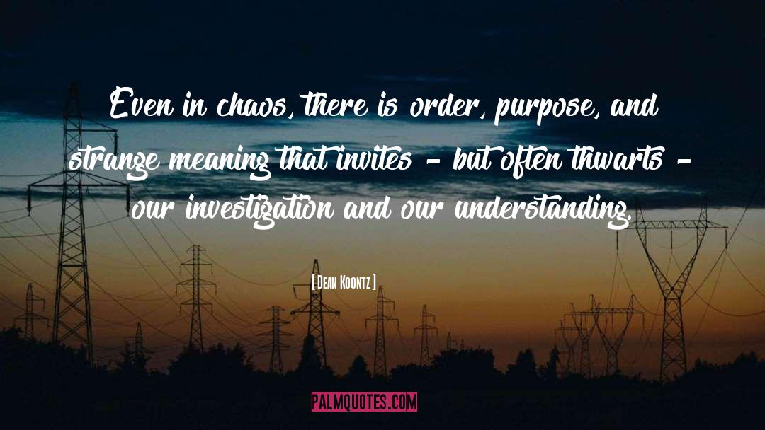 Professionalising Investigation quotes by Dean Koontz
