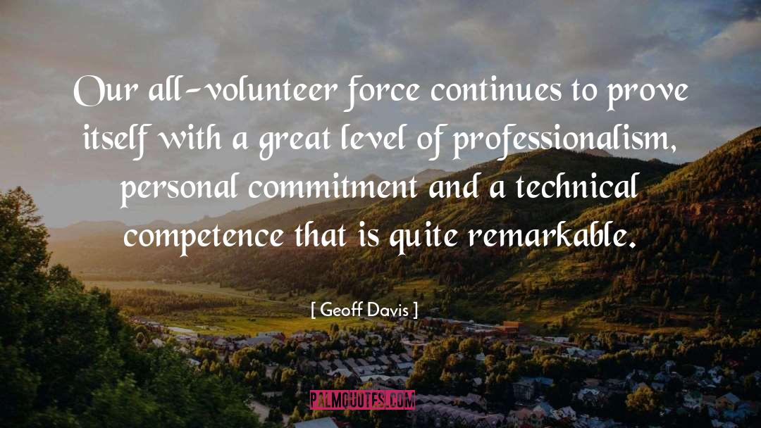 Professionalism quotes by Geoff Davis