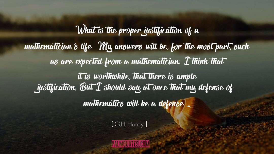 Professor G N Chakravarti quotes by G.H. Hardy