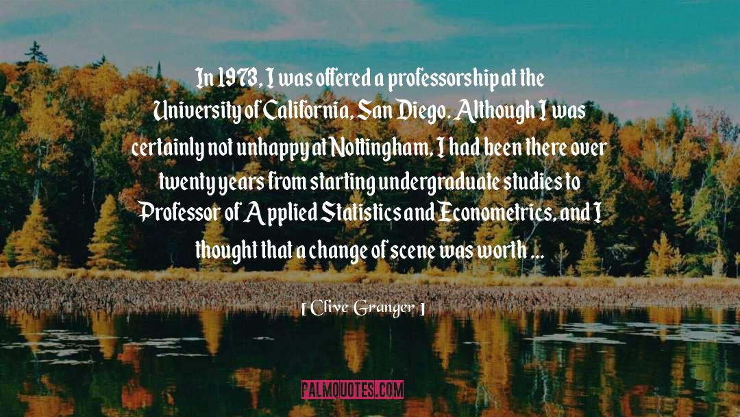 Professorship quotes by Clive Granger