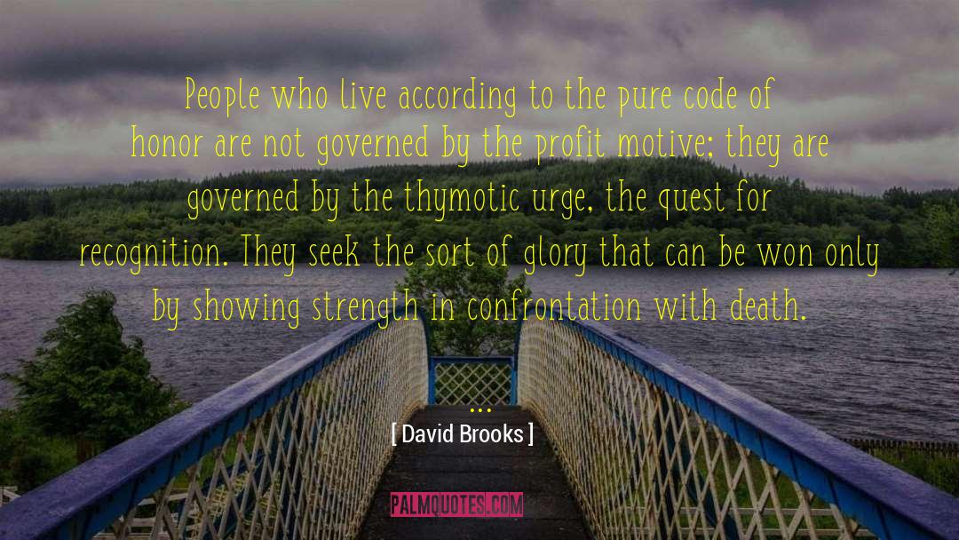 Profit Motive quotes by David Brooks