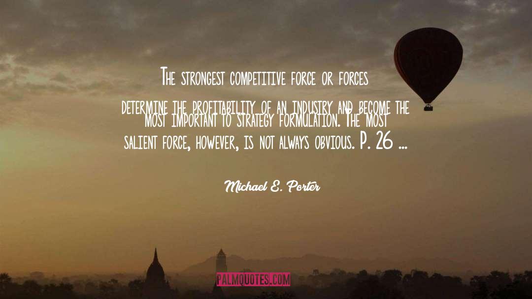 Profitability quotes by Michael E. Porter