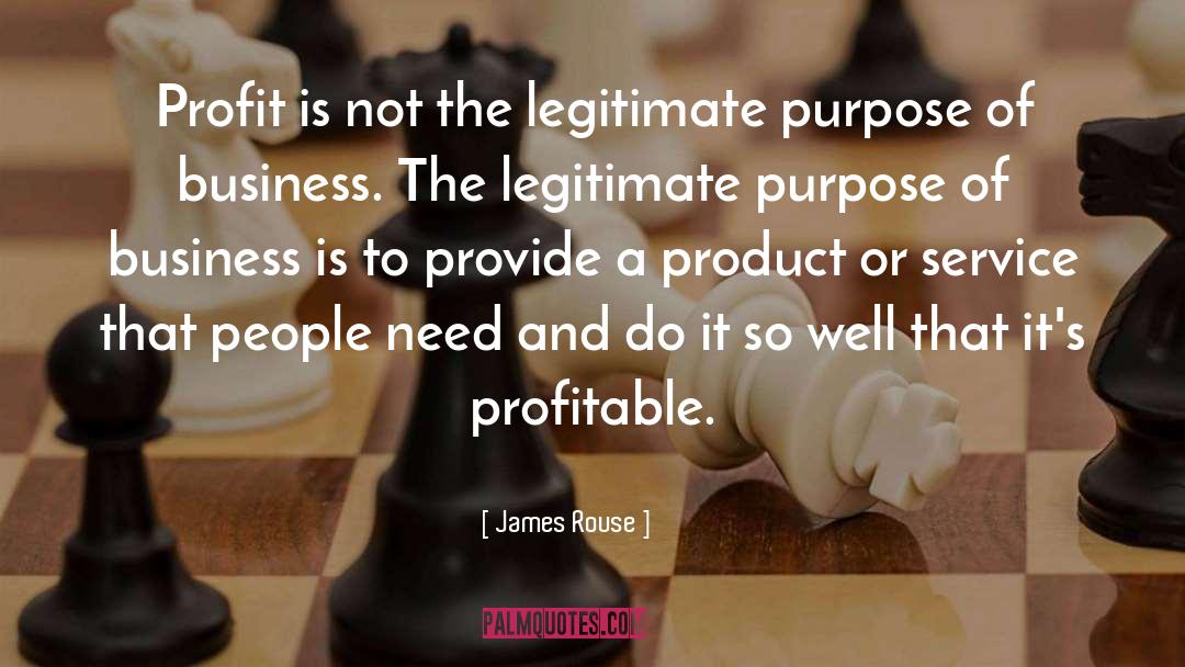 Profitable Business quotes by James Rouse