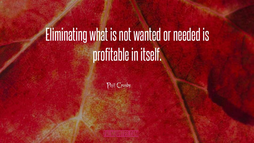 Profitable quotes by Phil Crosby