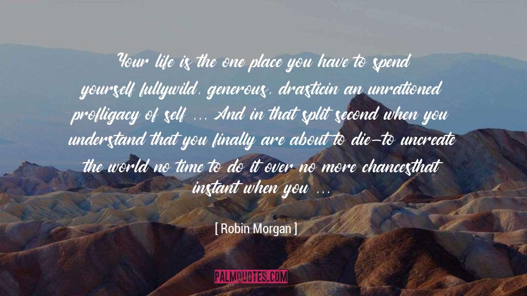Profligacy quotes by Robin Morgan