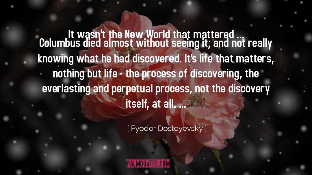 Profound Discovery quotes by Fyodor Dostoyevsky