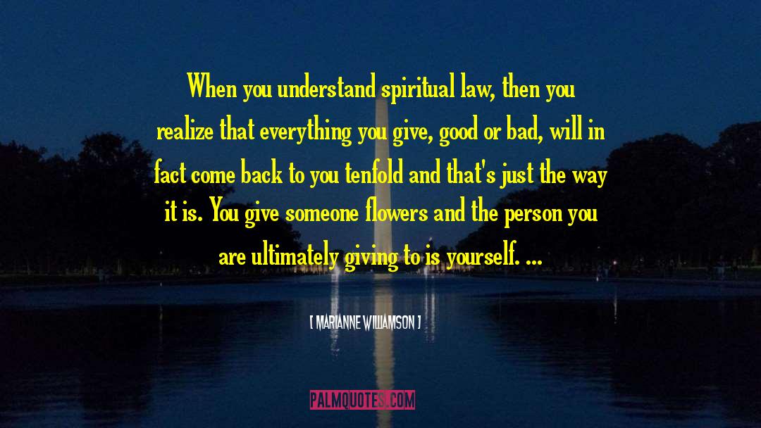 Profound Spiritual quotes by Marianne Williamson