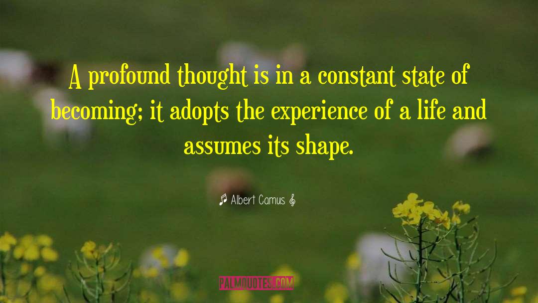 Profound Thoughts quotes by Albert Camus