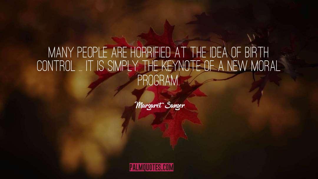 Program quotes by Margaret Sanger