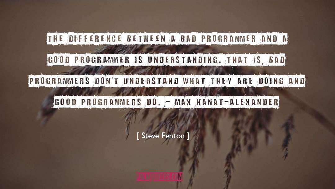 Programmers quotes by Steve Fenton