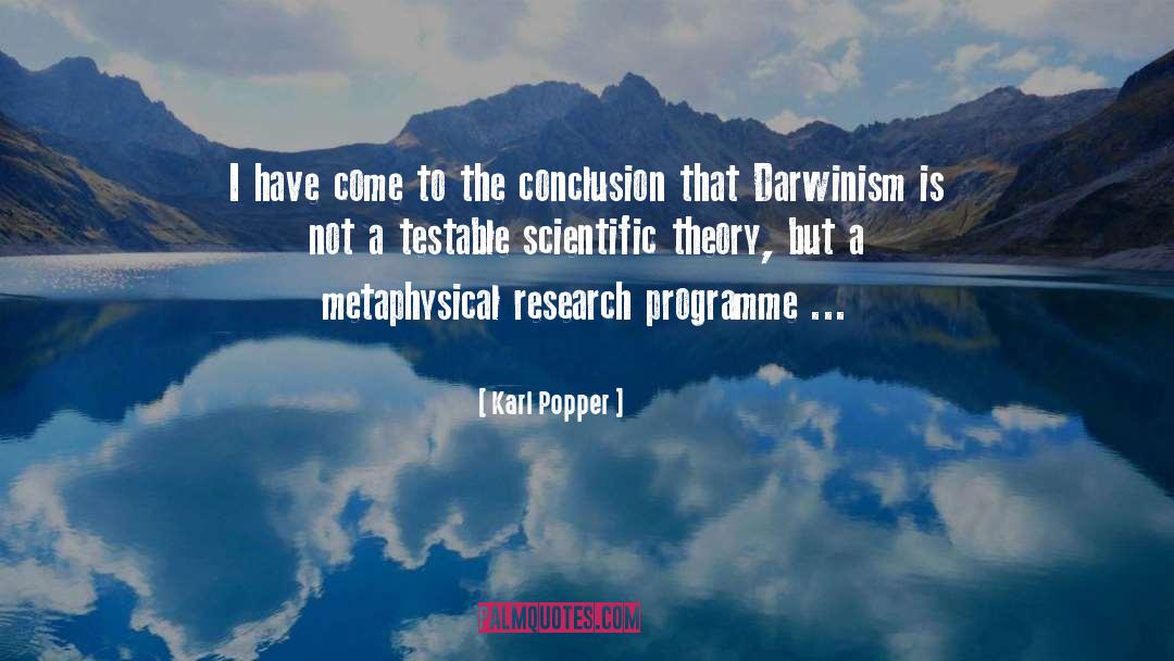 Programmes quotes by Karl Popper