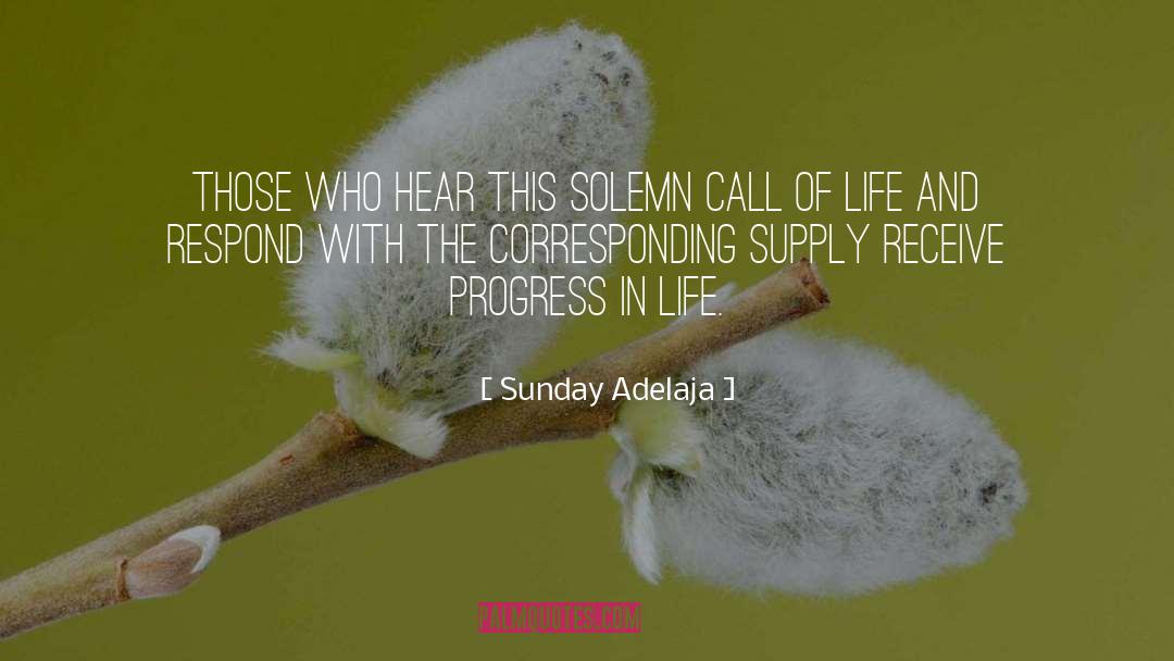 Progress In Life quotes by Sunday Adelaja