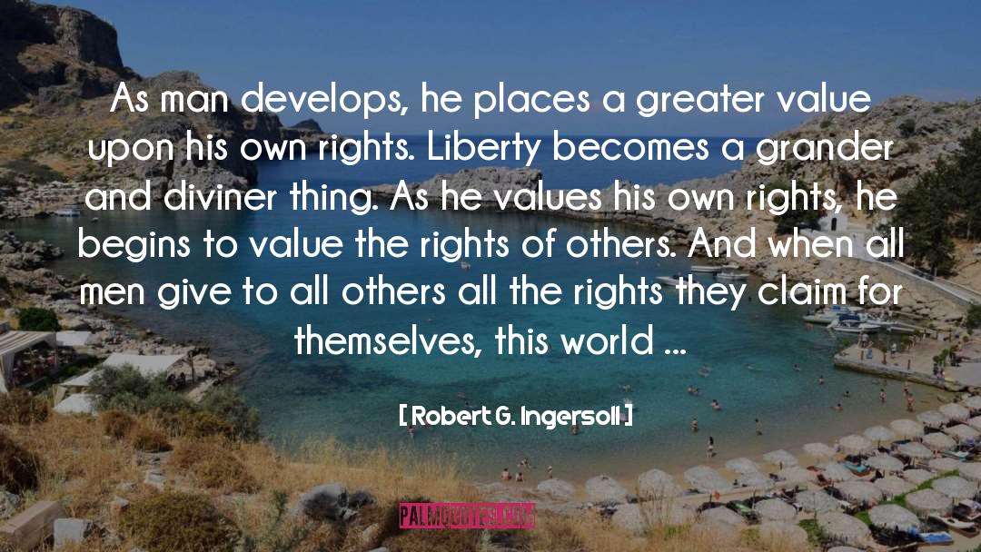 Progress Therapy quotes by Robert G. Ingersoll