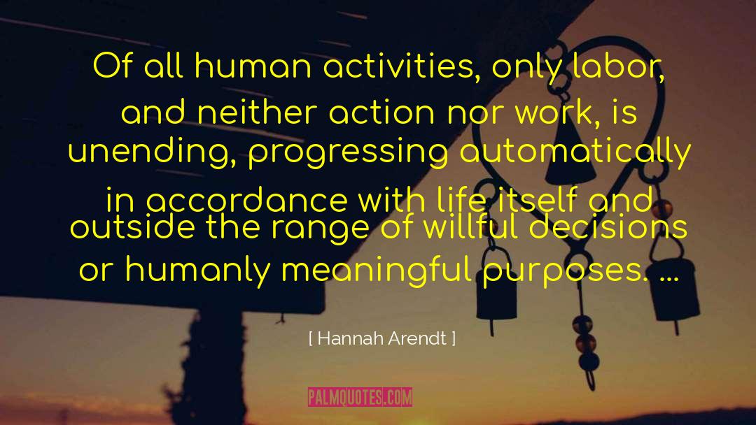 Progressing quotes by Hannah Arendt