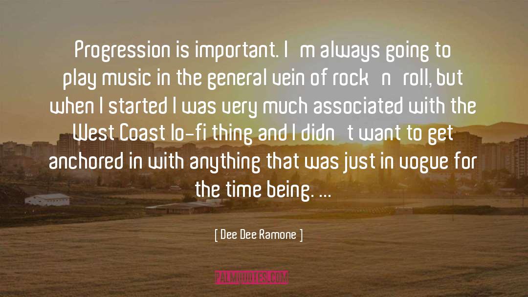 Progression quotes by Dee Dee Ramone