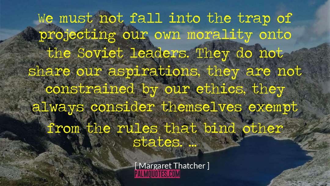 Projecting quotes by Margaret Thatcher