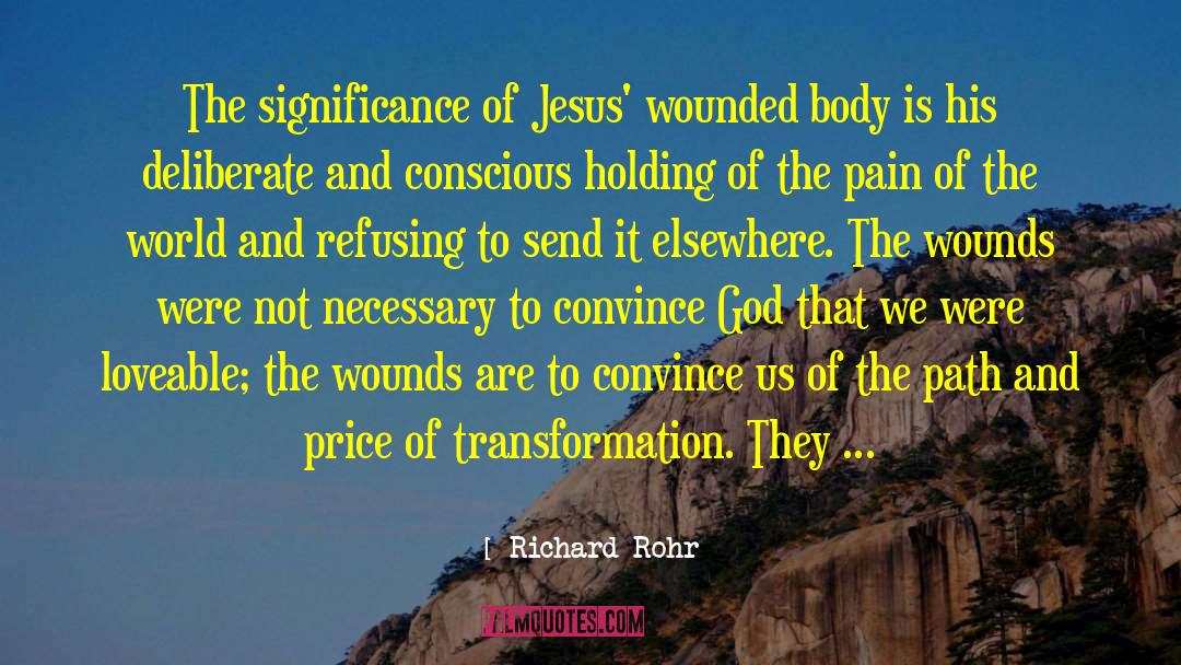 Projecting quotes by Richard Rohr