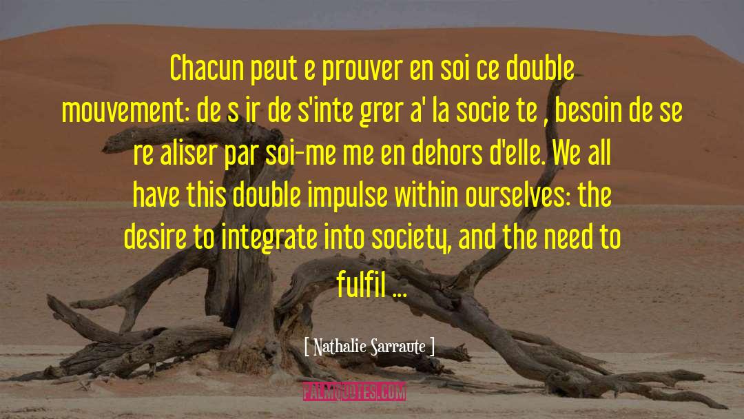 Projeter En quotes by Nathalie Sarraute