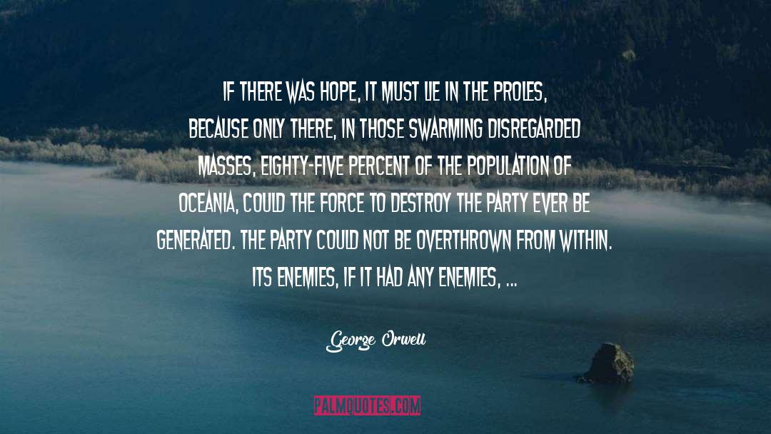 Proles quotes by George Orwell